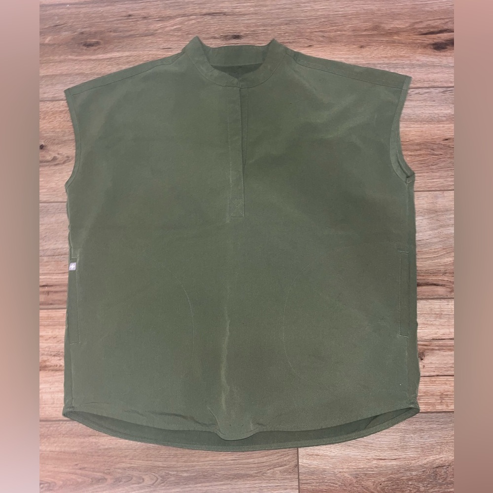 Oversized Dark Olive Figs Rafaela Size S Top PO #2043